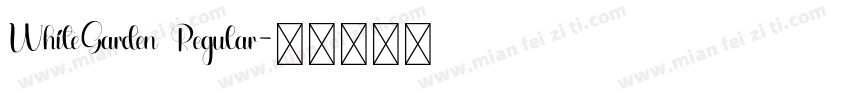 WhiteGarden Regular字体转换